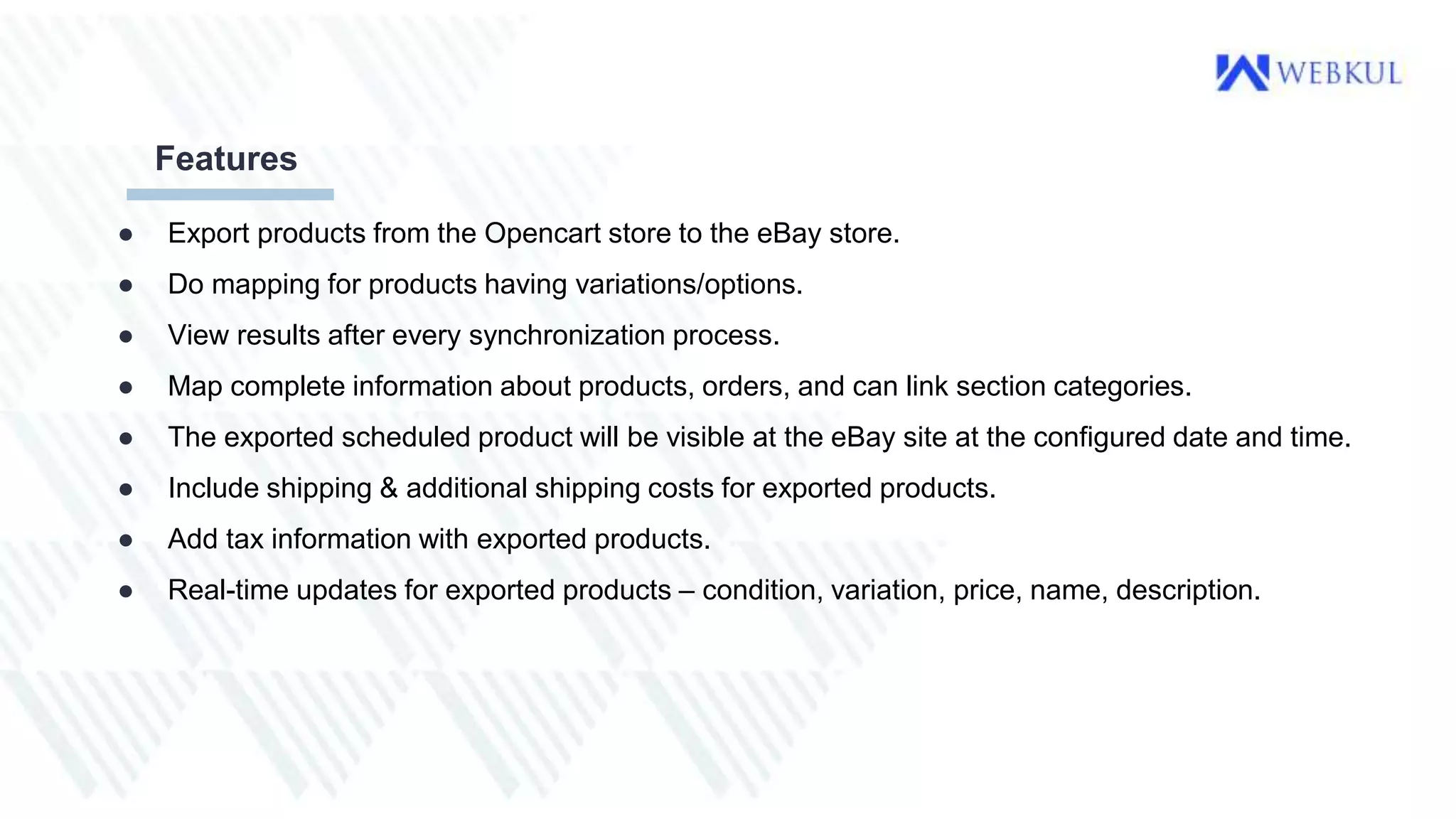 OpenCart Ebay Connector Plugin