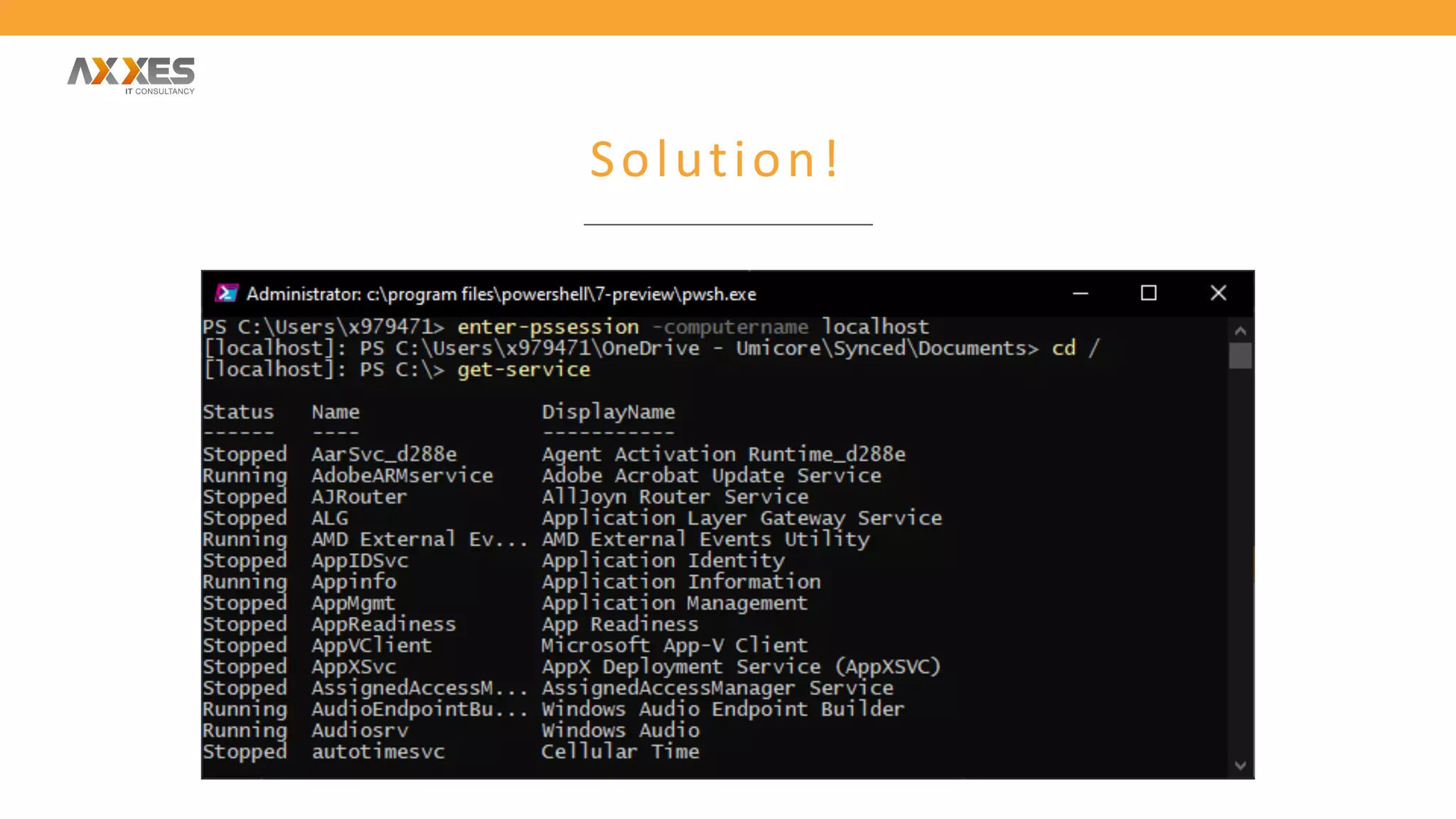 Solution!
 