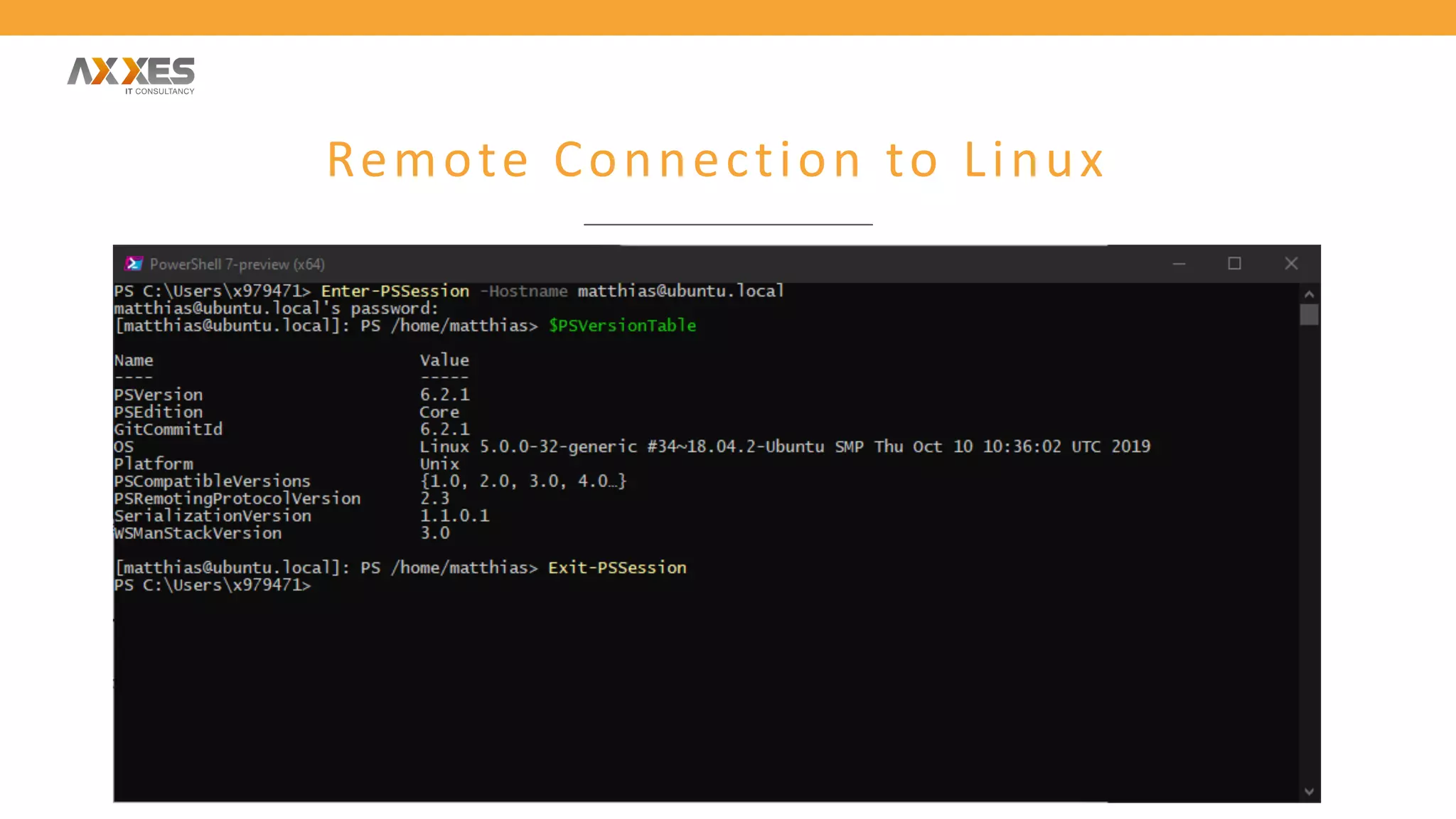 Remote Connection to Linux
 