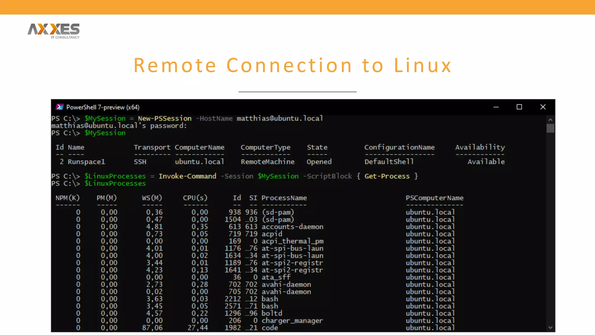 Remote Connection to Linux
 