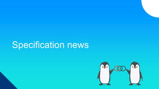 Specification news
 
