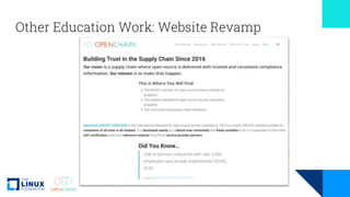 Other Education Work: Website Revamp
 