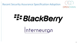 Recent Security Assurance Specification Adoption
24
 