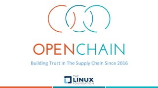 Building Trust In The Supply Chain Since 2016
 