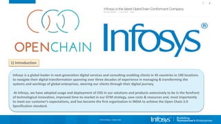 2
1) Introduction
Infosys is a global leader in next-generation digital services and consulting enabling clients in 45 cou...