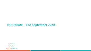 ISO Update – ETA September 22nd