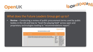 OpenChain & OpenUK Future Leaders Group Presentation (Reduced) | PPTX