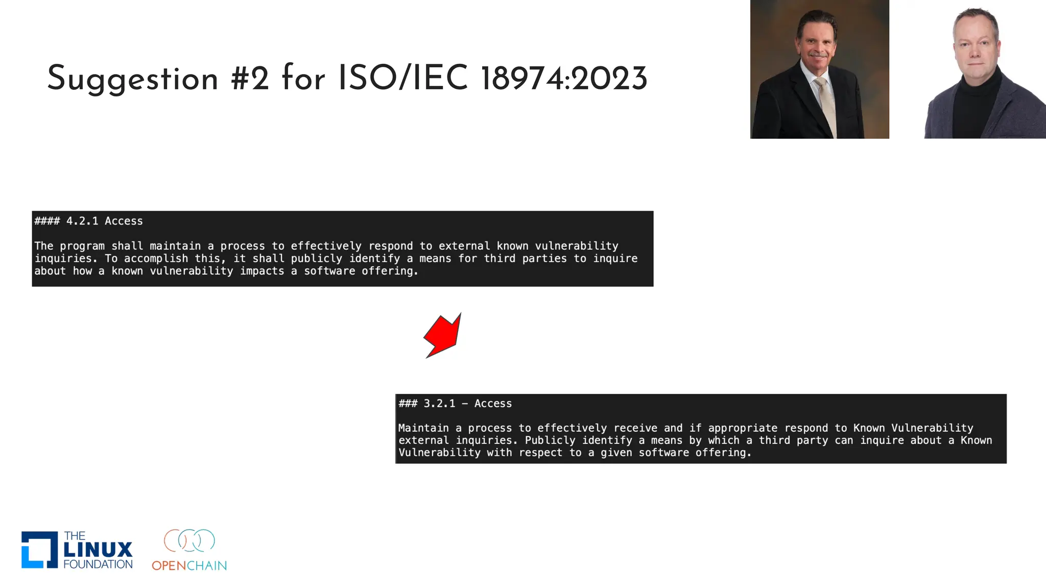 Suggestion #2 for ISO/IEC 18974:2023
 