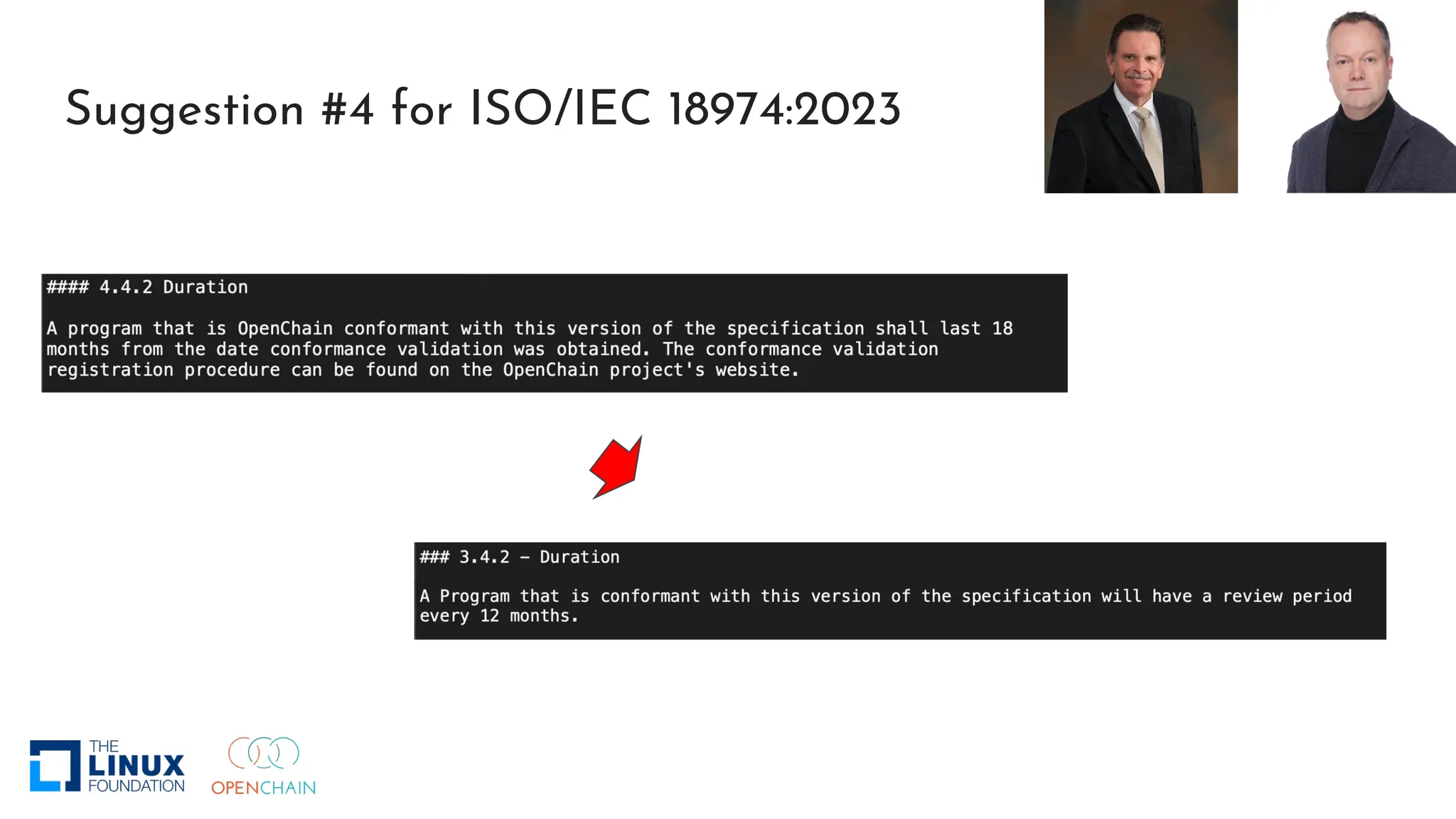 Suggestion #4 for ISO/IEC 18974:2023
 