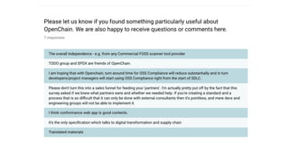 The OpenChain Q4 Survey