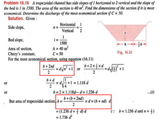 open channel flow in applied hydraulic engineering | PPTX