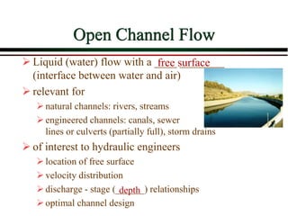 OPEN CHANNEL FOLW BY AKASH V. MODI | PPT