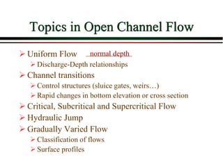 Channel Transition OPEN CHANNEL FOLW BY AKASH V. MODI | PPT