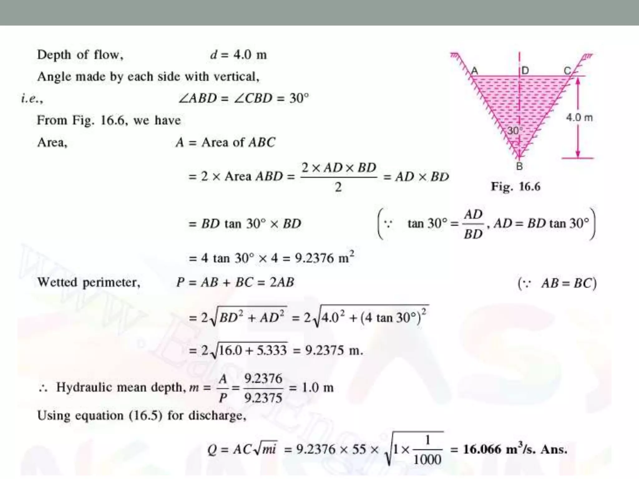 Open channel Flow - Uniform Flow