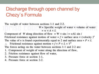Open channel Flow - Uniform Flow | PPTX