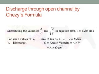 Open channel Flow - Uniform Flow | PPTX