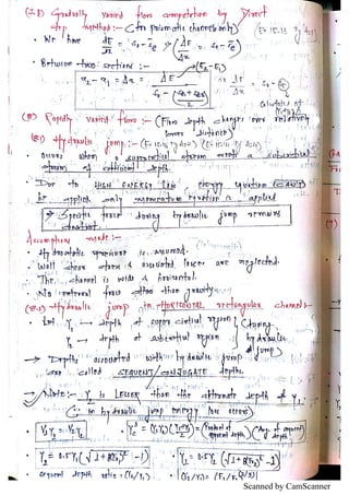 Open channel flow rahul sinha | PDF