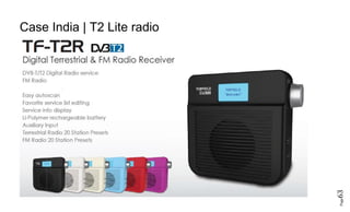 Page63
Case India | T2 Lite radio
 