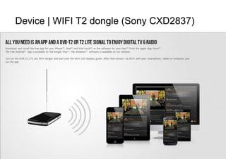 Page41
Device | WIFI T2 dongle (Sony CXD2837)
 