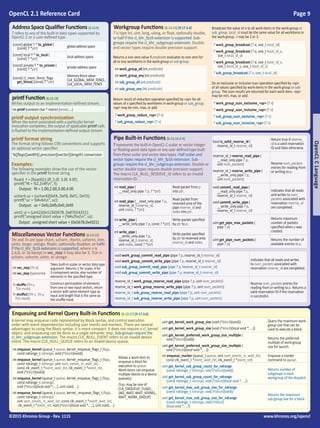 OpenCL 2.1 Reference Guide | PDF
