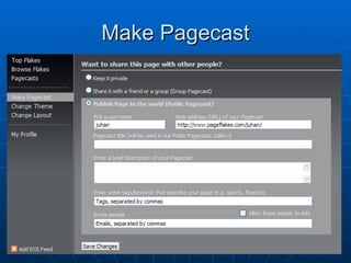 Make Pagecast 