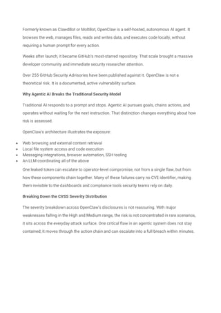 OpenClaw Security Crisis- Unpacking Agentic AI Risks In 2026 | PDF