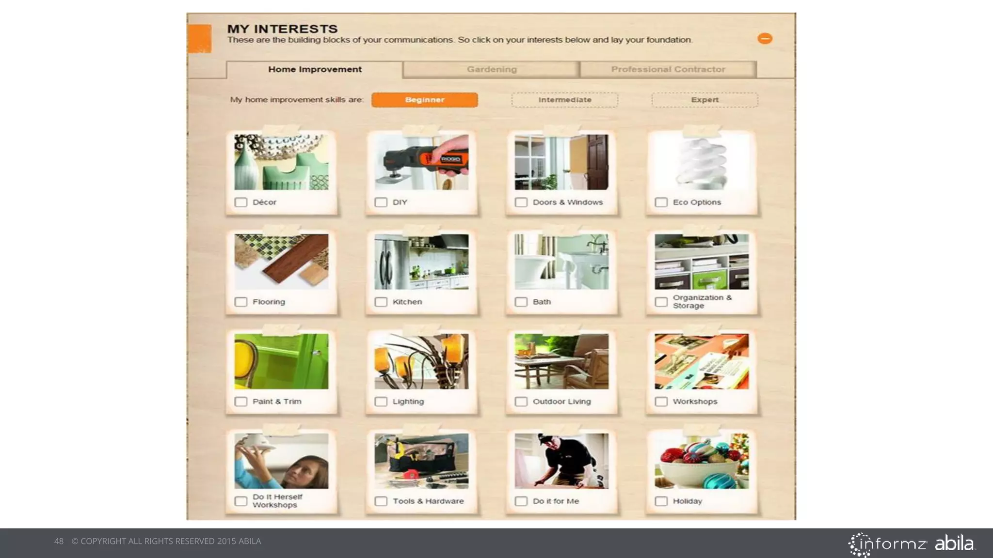 48 © COPYRIGHT ALL RIGHTS RESERVED 2015 ABILA
 