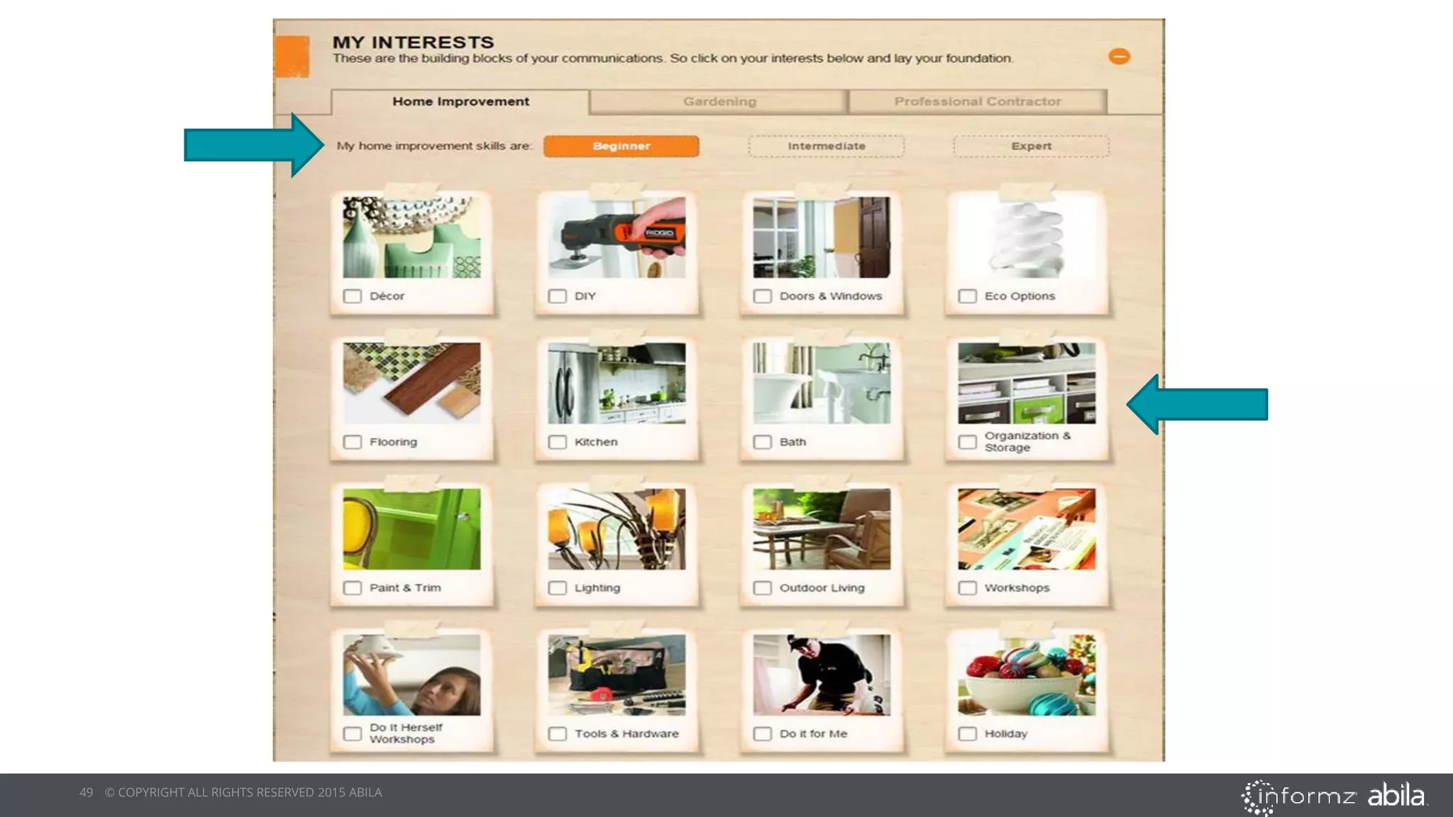 49 © COPYRIGHT ALL RIGHTS RESERVED 2015 ABILA
 