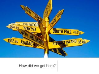 How did we get here?
 