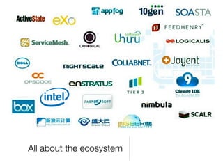 All about the ecosystem
 
