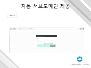 자동 서브도메인 제공
 