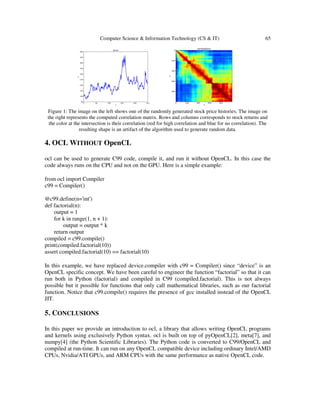 Open cl programming using python syntax | PDF