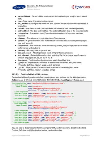 Open cms 8.5.1_documentation_v1.2 | PDF