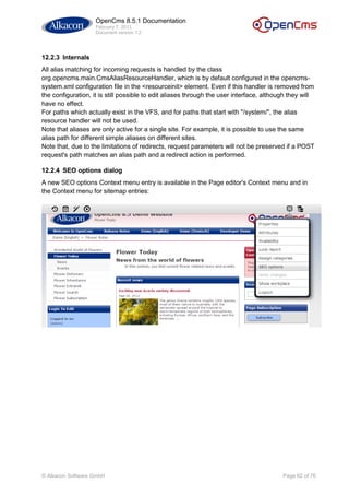 Open cms 8.5.1_documentation_v1.2 | PDF