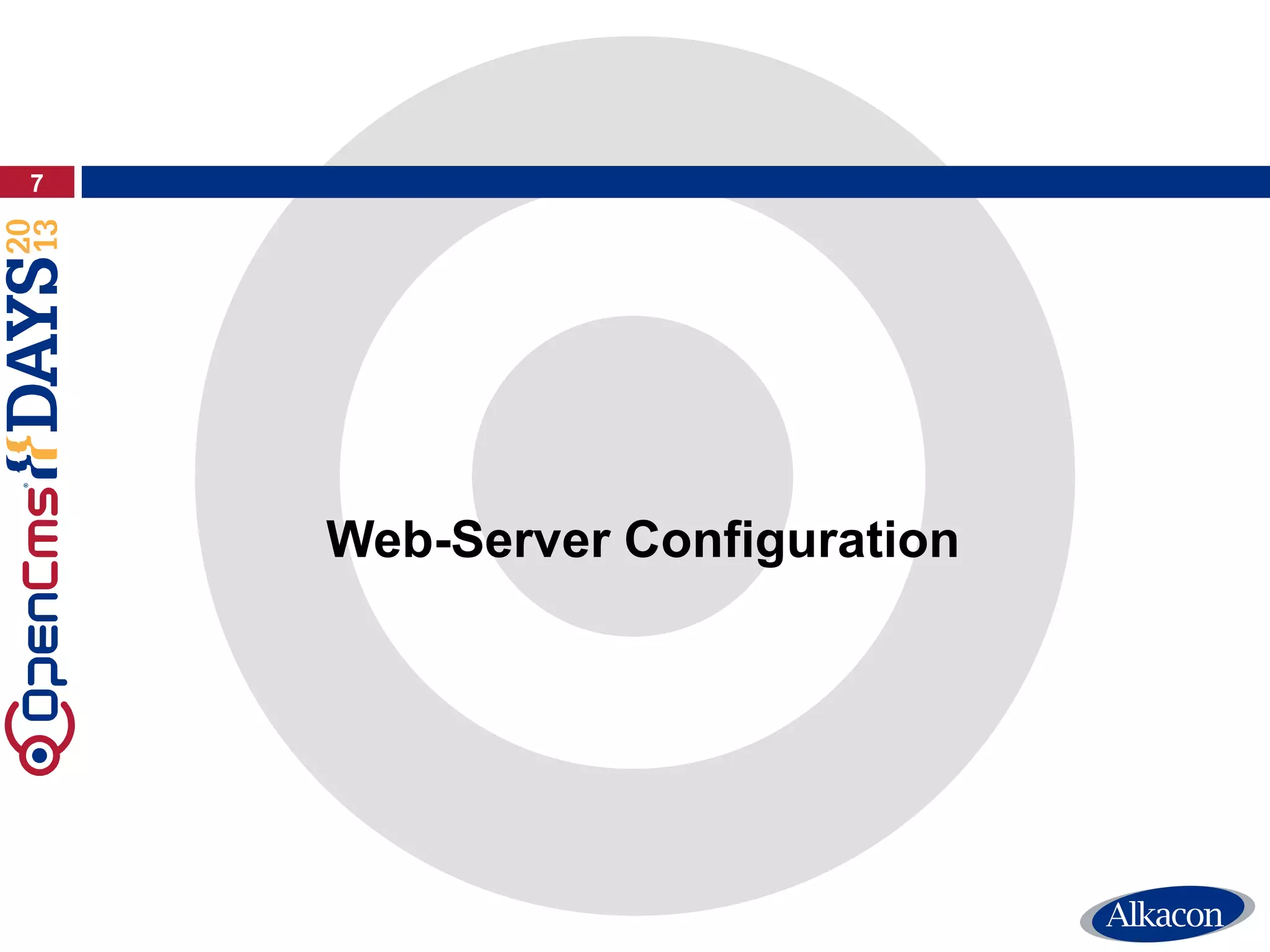 7
Web-Server Configuration
 