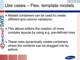 OpenCms Days 2014 - Nested containers in action | PPT