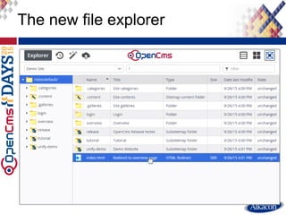 The new file explorer
 
