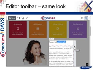 Editor toolbar – same look
 