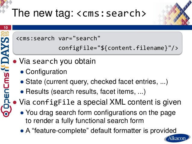 opencms days 2015 advanced solr searching