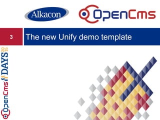 The new Unify demo template3
 