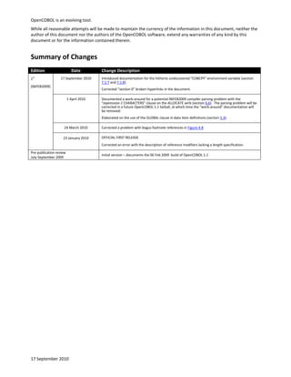 Open cobol programmers guide | PDF