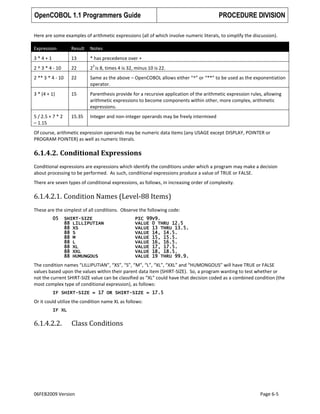 Open cobol programmers guide | PDF