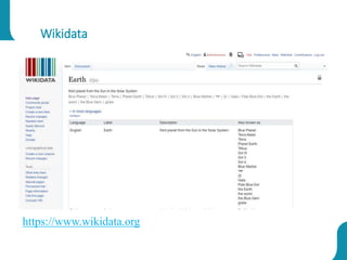 Wikidata
https://www.wikidata.org
 