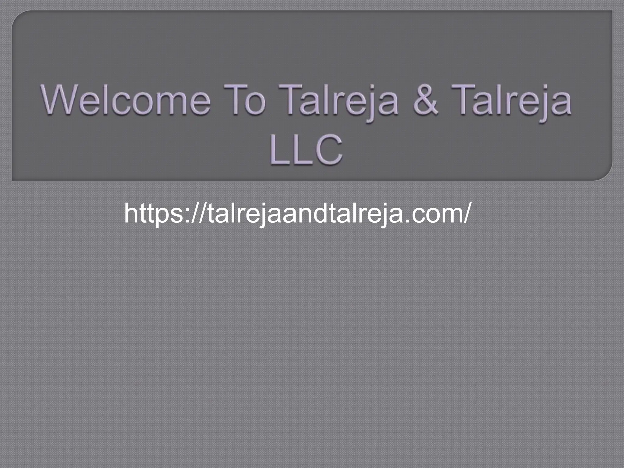 https://talrejaandtalreja.com/
 