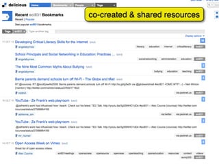 co-created & shared resources
 