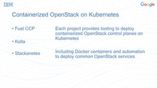 Open Container Technologies and OpenStack - Sorting Through Kubernetes ...