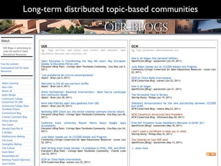 Long-term distributed topic-based communities
 