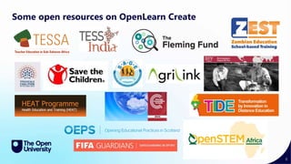 6
Some open resources on OpenLearn Create
 