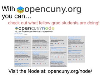 OpenCUNY Presskit
