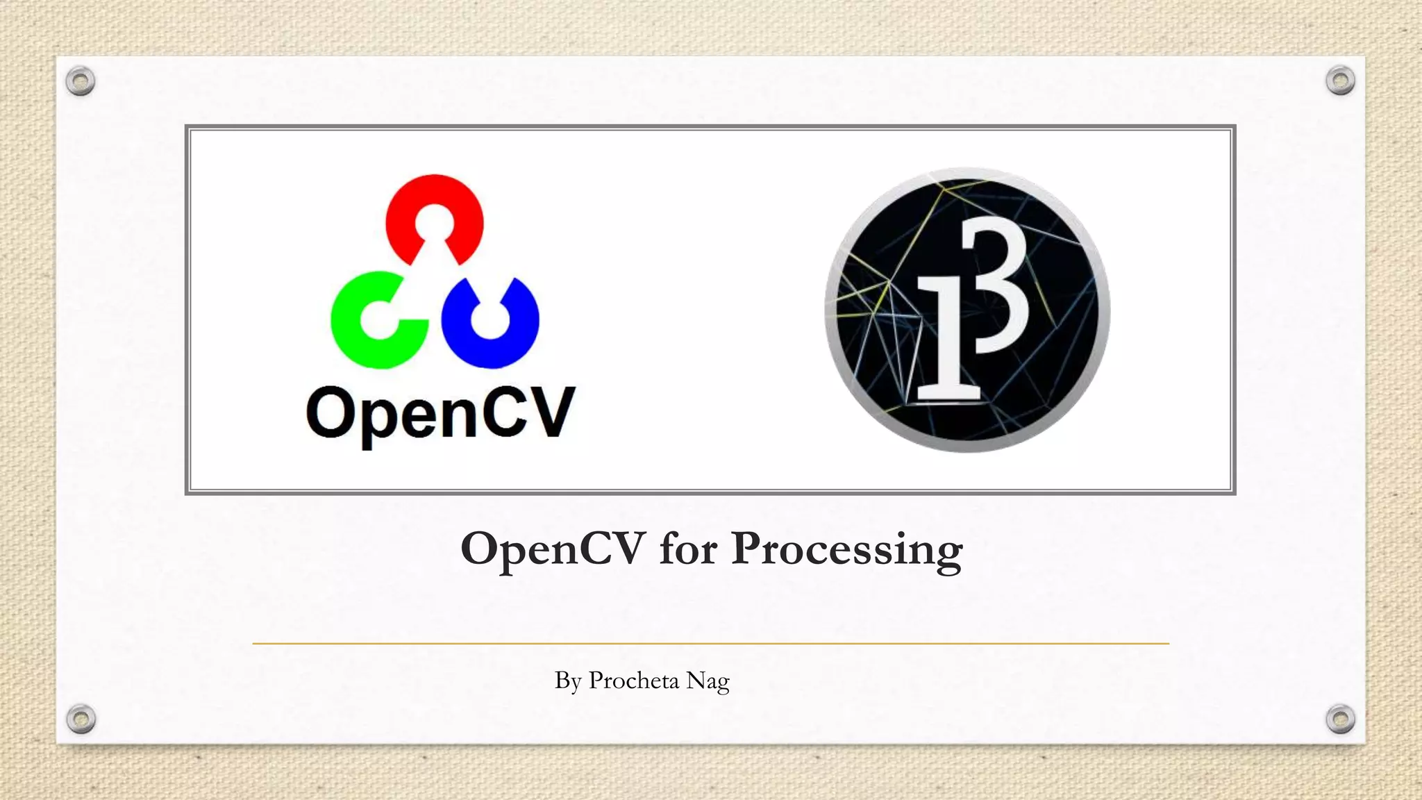 Opencv | PPT